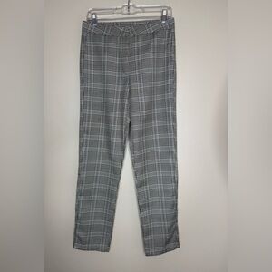 Fore Houndstooth Plaid Flat Front Trousers Size Medium